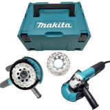 Ponceuse d'angle 1100 W accessoires en coffret Makita
