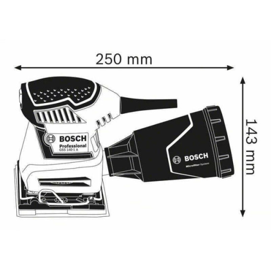 Ponceuse vibrante Bosch GSS140-1A(06012A2100)