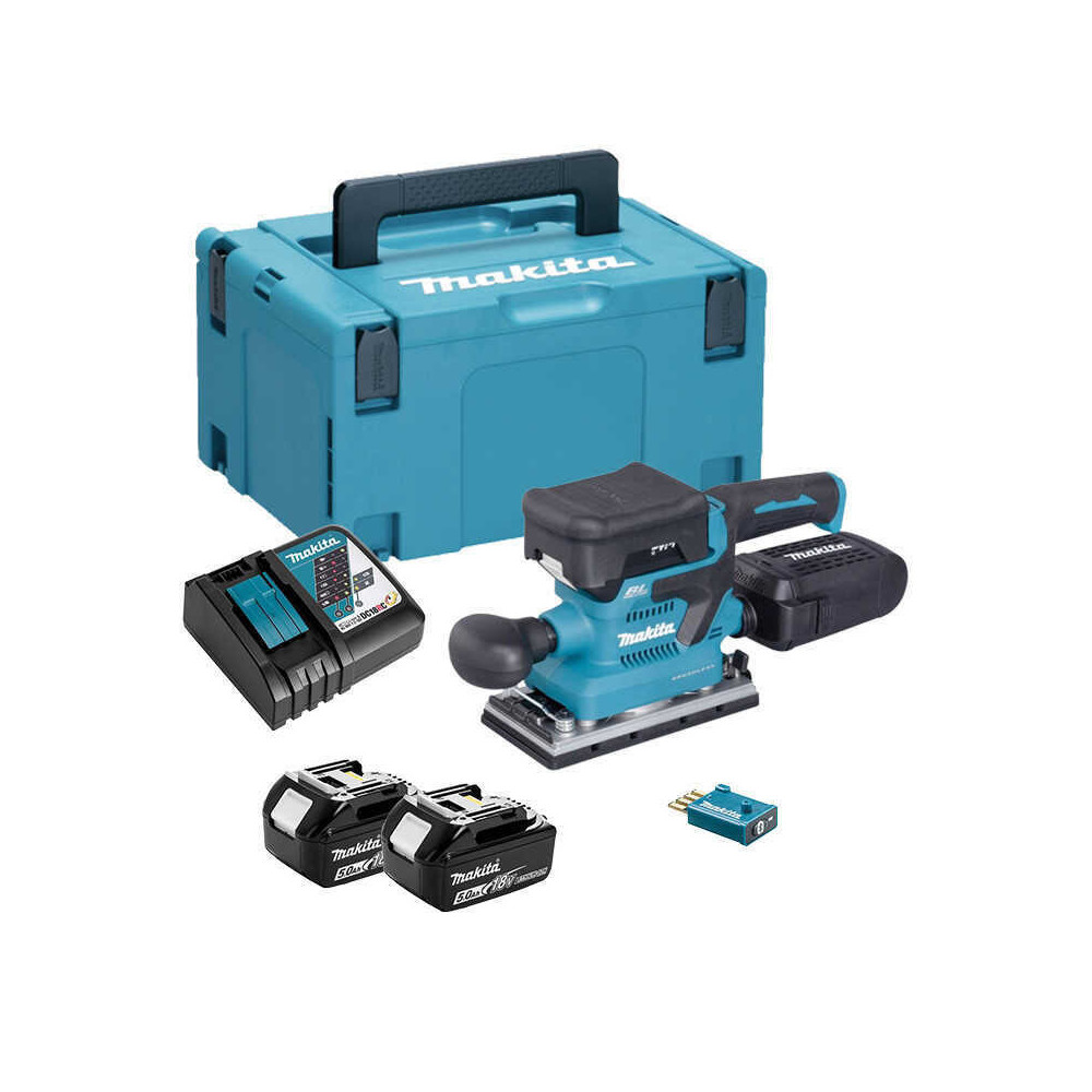 Ponceuse vibrante Makita DBO381RTJU 18V 2 x 5,0 Ah