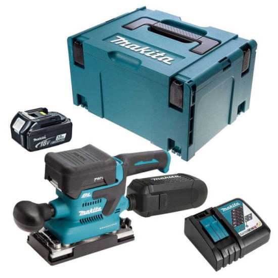 Ponceuse vibrante Makita DBO380RFJ 18V 2 x 3,0 Ah