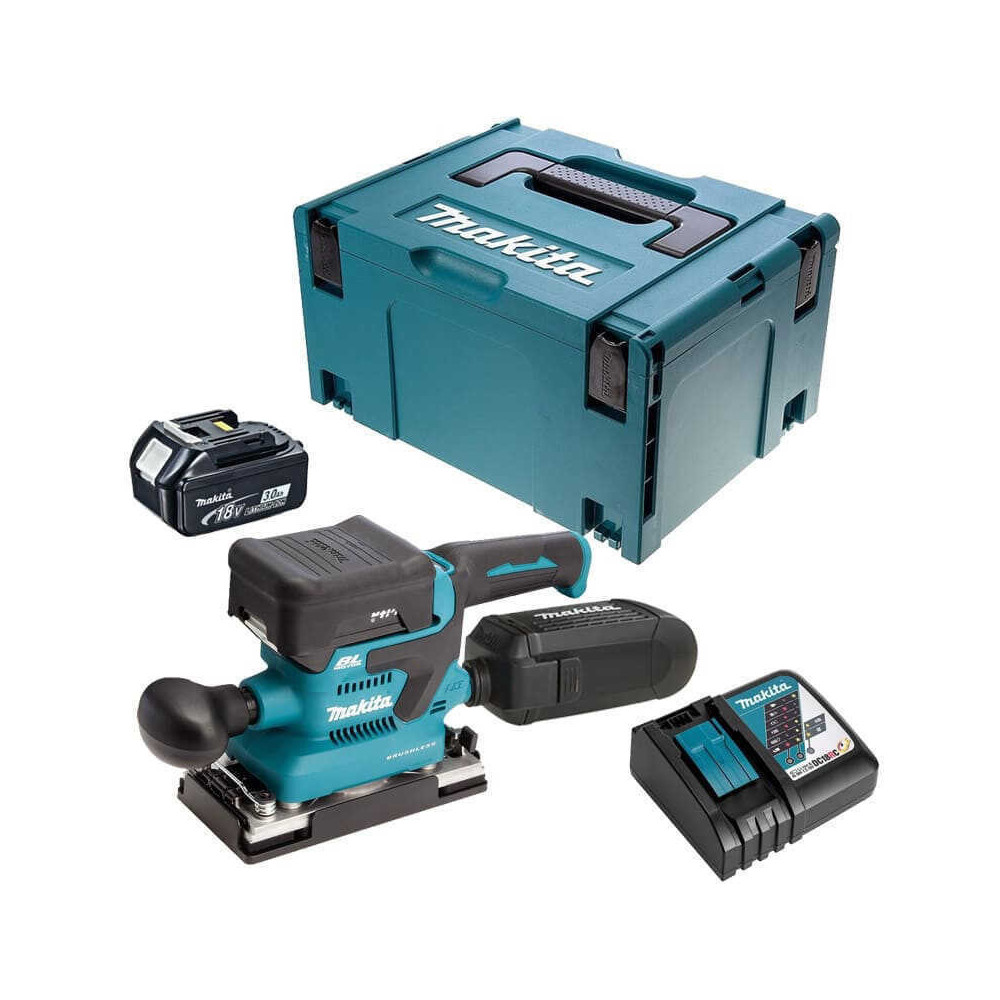Ponceuse vibrante Makita DBO380RFJ 18V 2 x 3,0 Ah