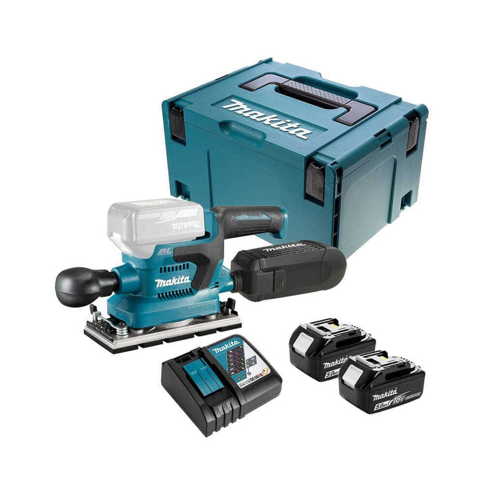 Ponceuse vibrante Makita DBO380RMJ 18V 2 x 4,0 Ah