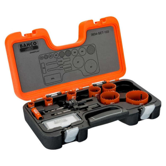 Jeu de scies trépans bimétal Bahco 3834-set-103