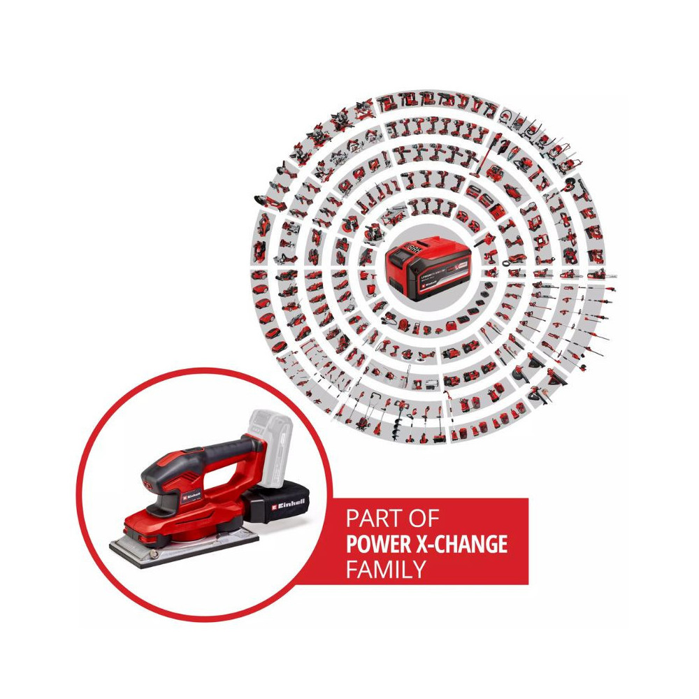 Ponceuse vibrante Einhell TE-OS 18/230 Li Solo 18V