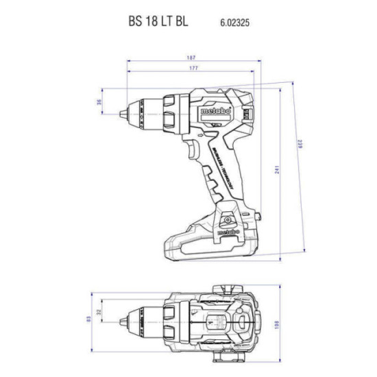 Perceuse visseuse Metabo 602325800 BS 18 LT BL