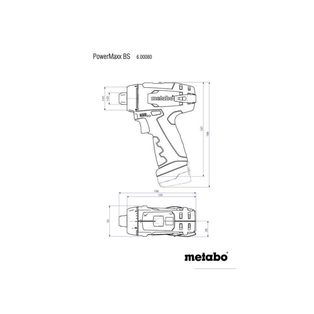 Perceuse visseuse Metabo PowerMaxx BS Basic
