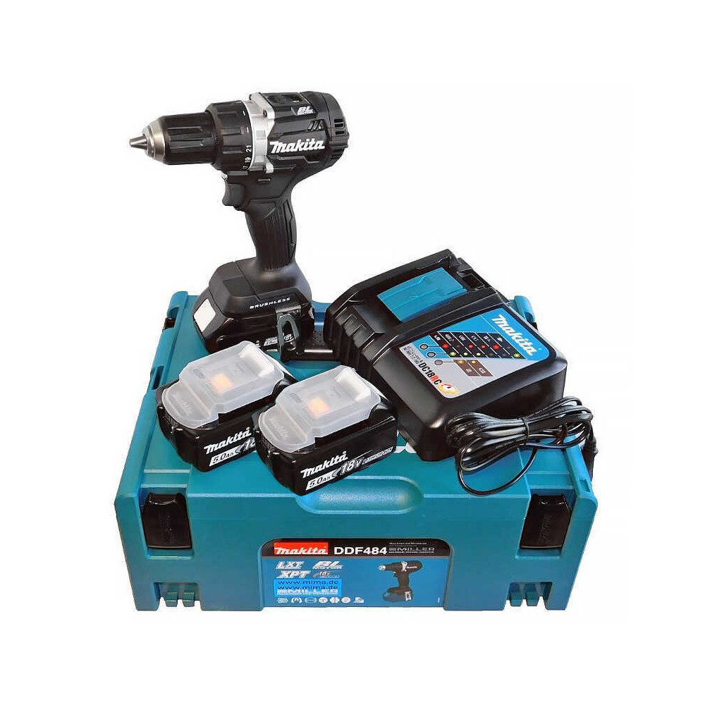 Perceuse visseuse Makita DDF484TB3J 18V 3x5,0Ah