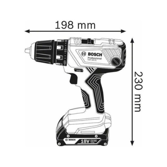 Perceuse visseuse Bosch GSR18V-21(06019H1070)
