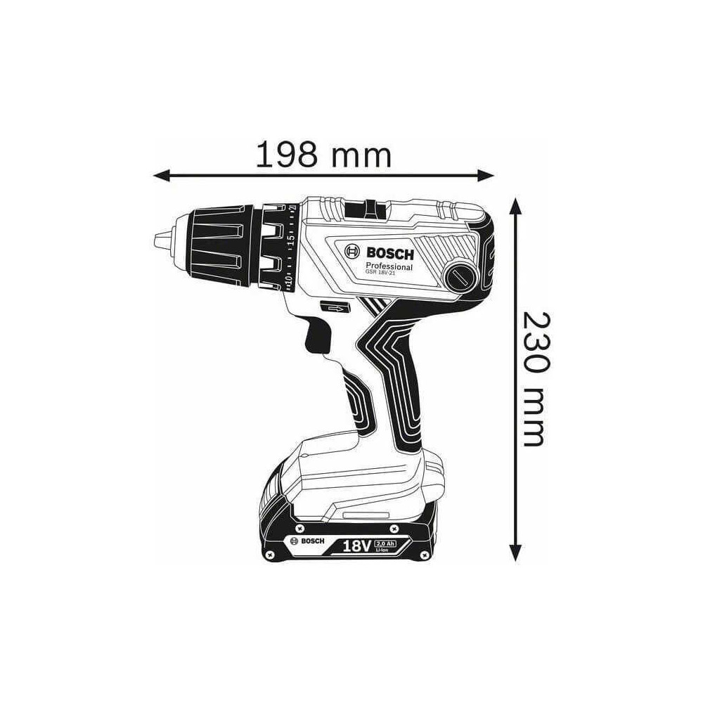 Perceuse visseuse Bosch GSR18V-21(06019H1070)