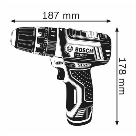 GSB 12V-15 Perceuse-visseuse Bosch 06019B6901