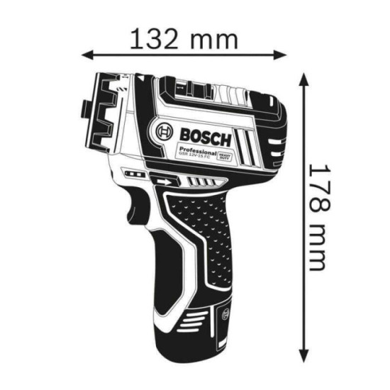 Perceuse visseuse Bosch GSR 12V-15 FC 06019F6001