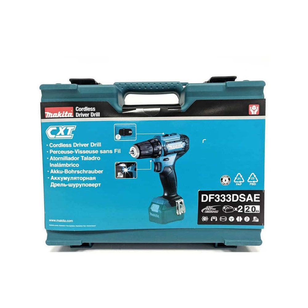 Perceuse visseuse Makita DF333DSAE 2x2,0 Ah