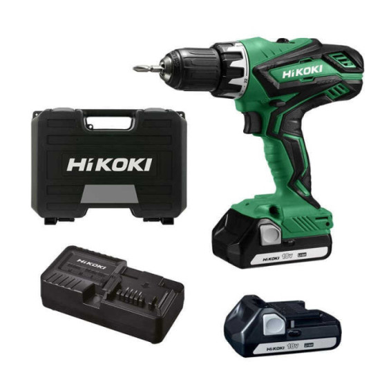Perceuse visseuse sans fil HiKOKI DS18DJLWCZ 18V