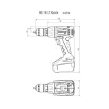 Perceuse-visseuse Metabo 602104500 18V 60 Nm 2 x 4,0 Ah HT