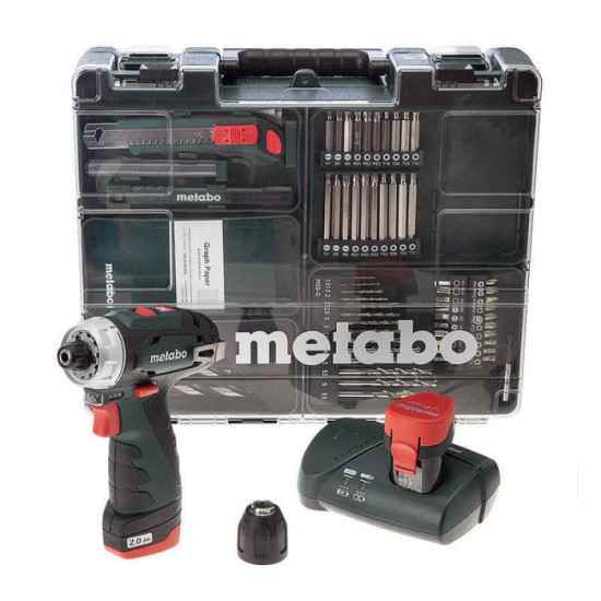 Perceuse visseuse Metabo PowerMaxx BS Set