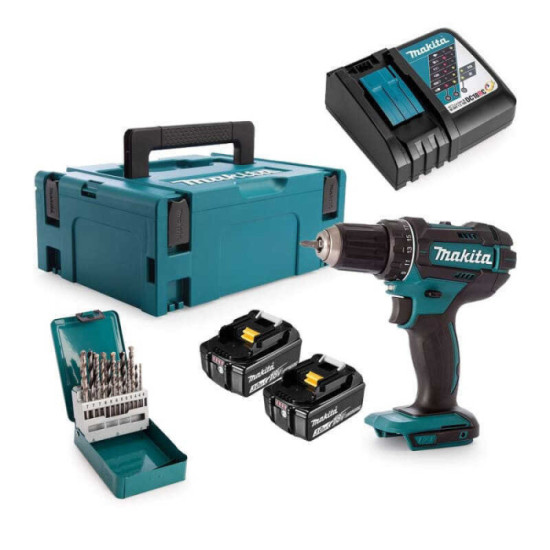 Perceuse-visseuse Makita DDF482RFJ + E-07054 18V LXT