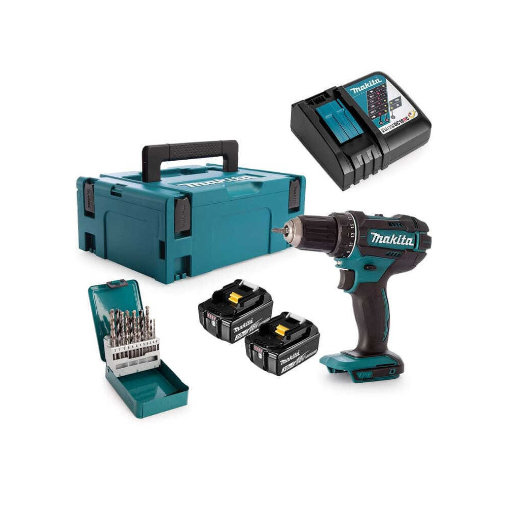 Perceuse-visseuse Makita DDF482RFJ + E-07032 18V LXT