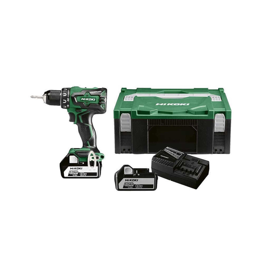 Perceuse visseuse sans fil HiKOKI DS18DBSLWFZ 70 Nm