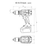 Perceuse visseuse Metabo 602191500 BS 18 LTX Impuls