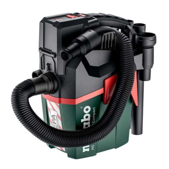 Aspirateur Metabo AS 18 HEPA PC Compact 18V classe L