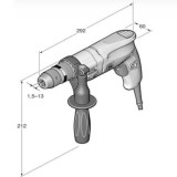 Perceuse filaire Fein 72055561000 550 W 2 vitesses
