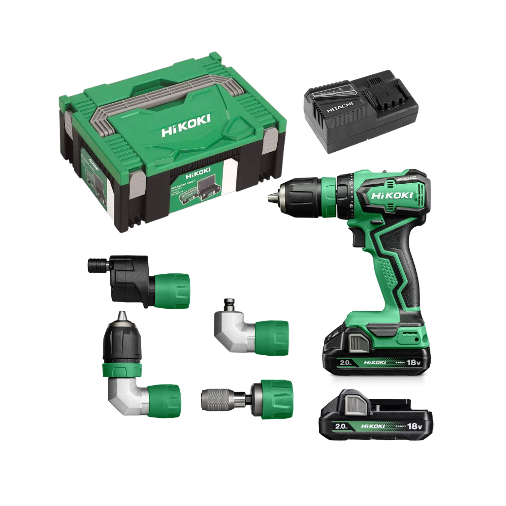 Perceuse visseuse HiKOKI DS18DDQWRZ 18 V renvoi d'angle