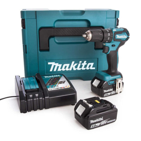 Perceuse à percussion Makita DHP483RTJ 2 x 5,0 Ah