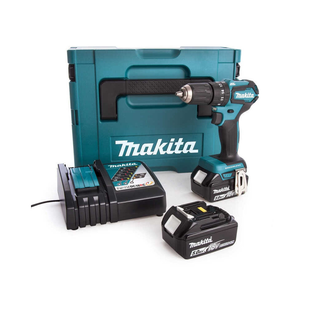 Perceuse à percussion Makita DHP483RTJ 2 x 5,0 Ah