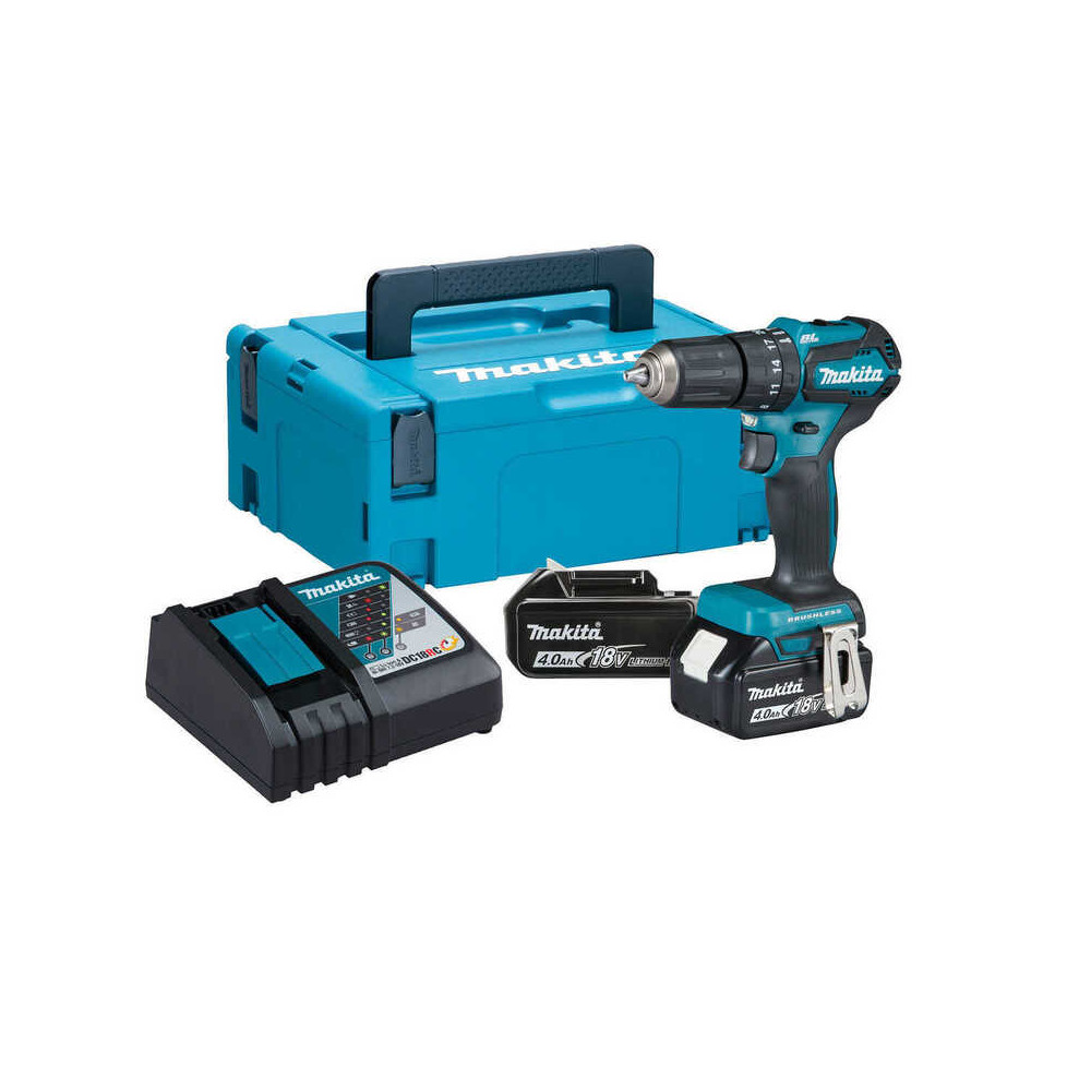 Perceuse à percussion Makita DHP483RMJ 2 x 4,0 Ah