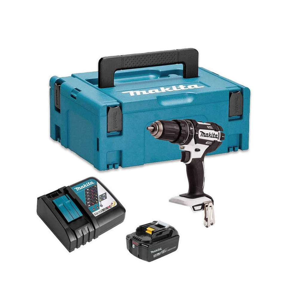 Perceuse à percussion Makita DHP482RM1JW blanche