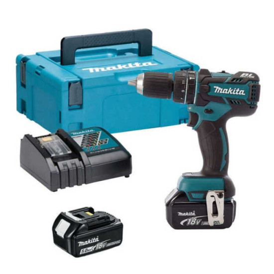 Perceuse à percussion Makita DHP480RTJ 2 x 5,0 Ah