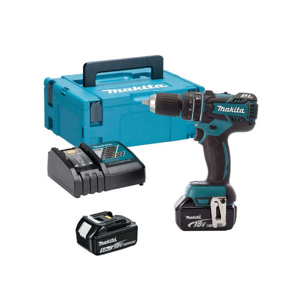 Perceuse à percussion Makita DHP480RTJ 2 x 5,0 Ah
