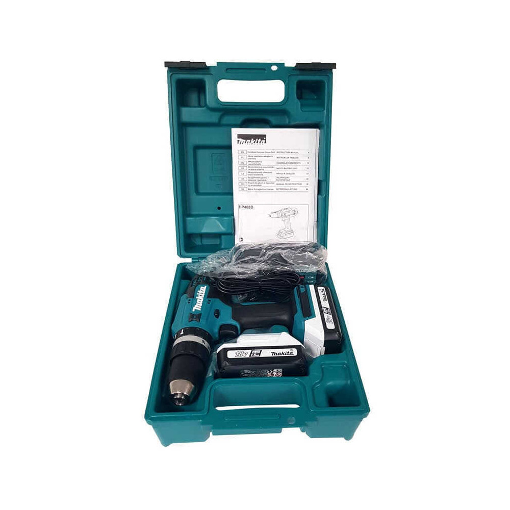 Perceuse à percussion Makita HP488DWE 18V série G