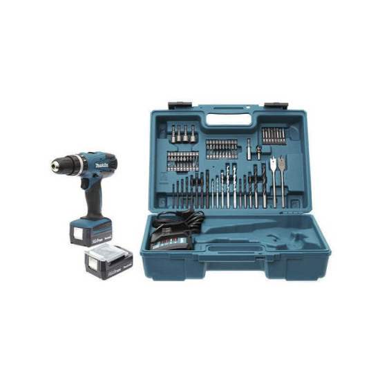 Perceuse à percussion Makita HP347DWEX3 + accessoires