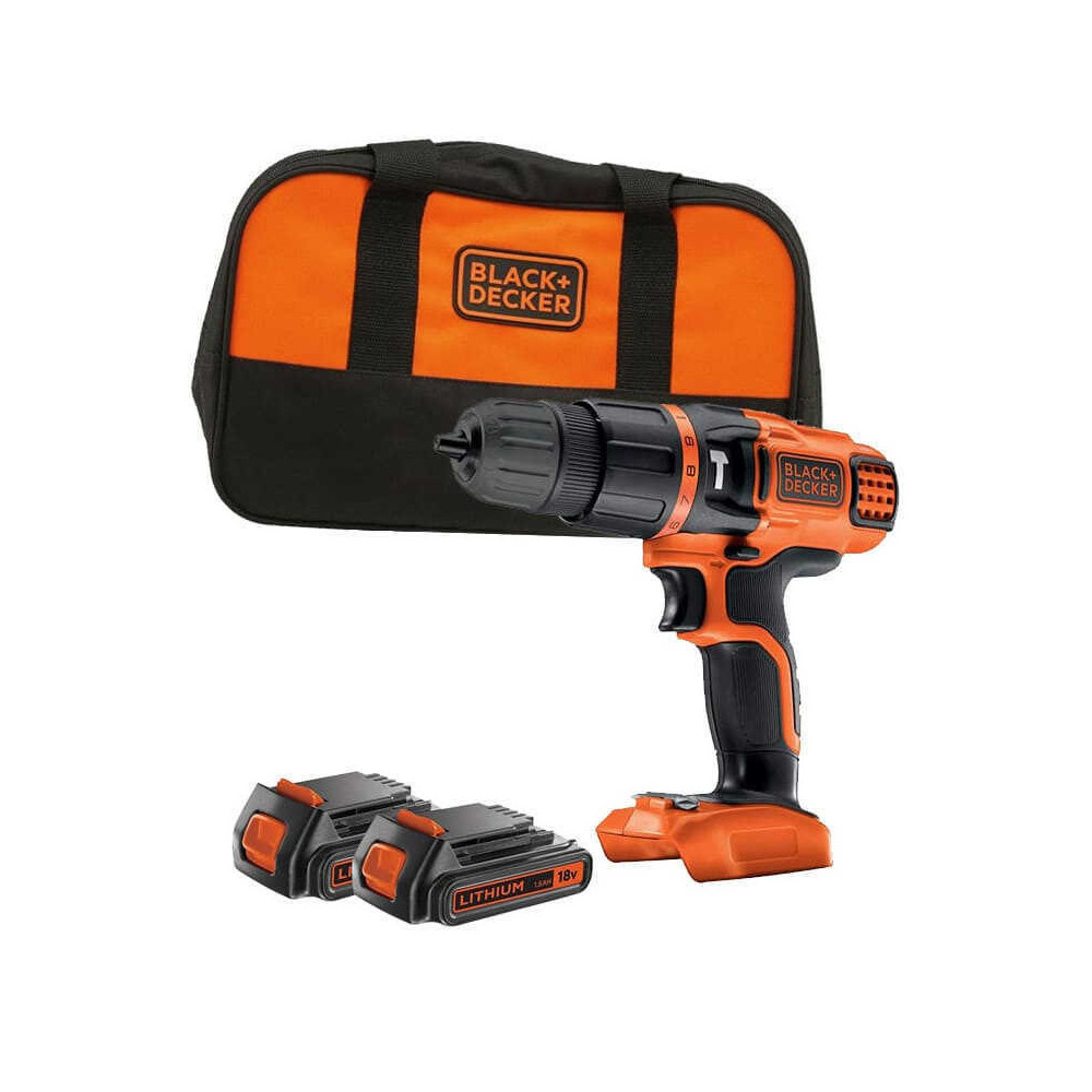 Perceuse à percussion BLACK+DECKER BDK188KB2