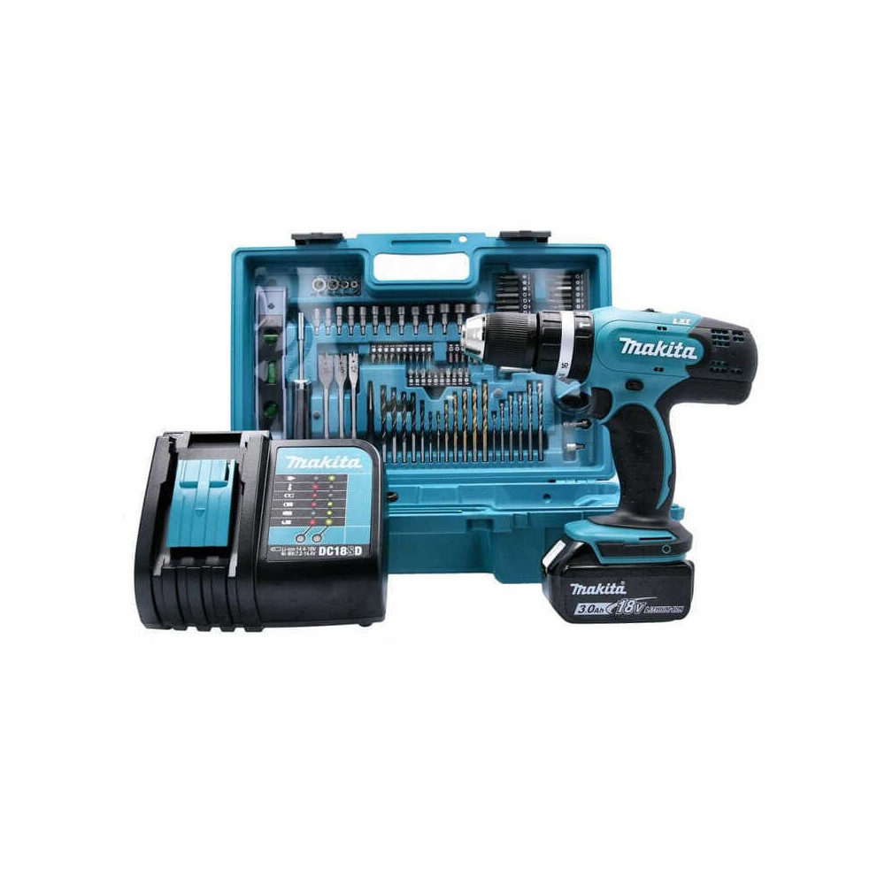 Perceuse à percussion Makita DHP453FX12 18V + 101 acc.