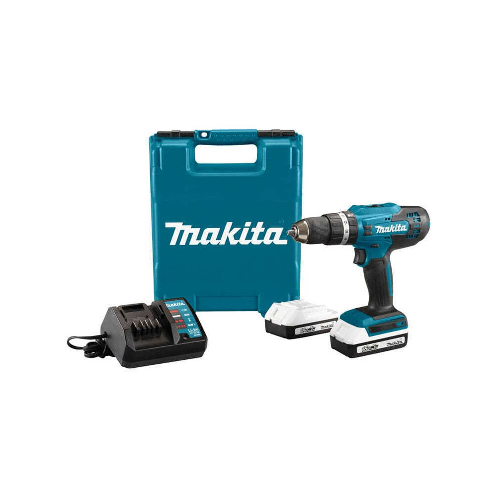 Perceuse à percussion Makita HP488DWAE 18V 2 x 2,0 Ah