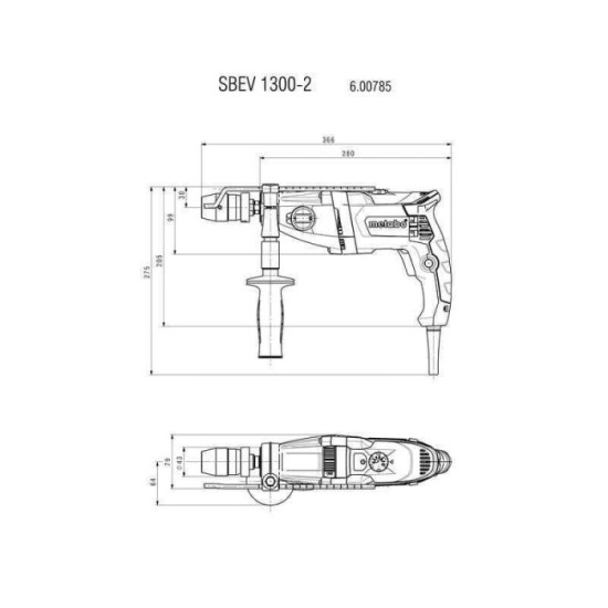 Perceuse à percussion Metabo SBEV 1300-2