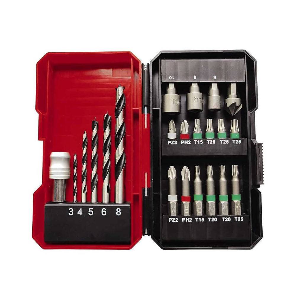 Perceuse à percussion Einhell 4514220 18 V + 22 accessoires HT