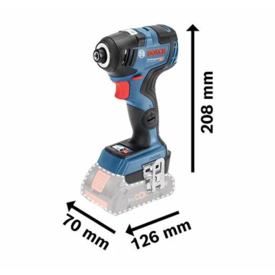Visseuse à chocs Bosch GDR 18V-200 C 06019G4102