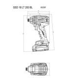 Visseuse à chocs Metabo SSD 18 LT 200 BL