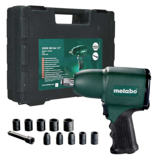 Boulonneuse pneumatique Metabo DSSW 360 Set