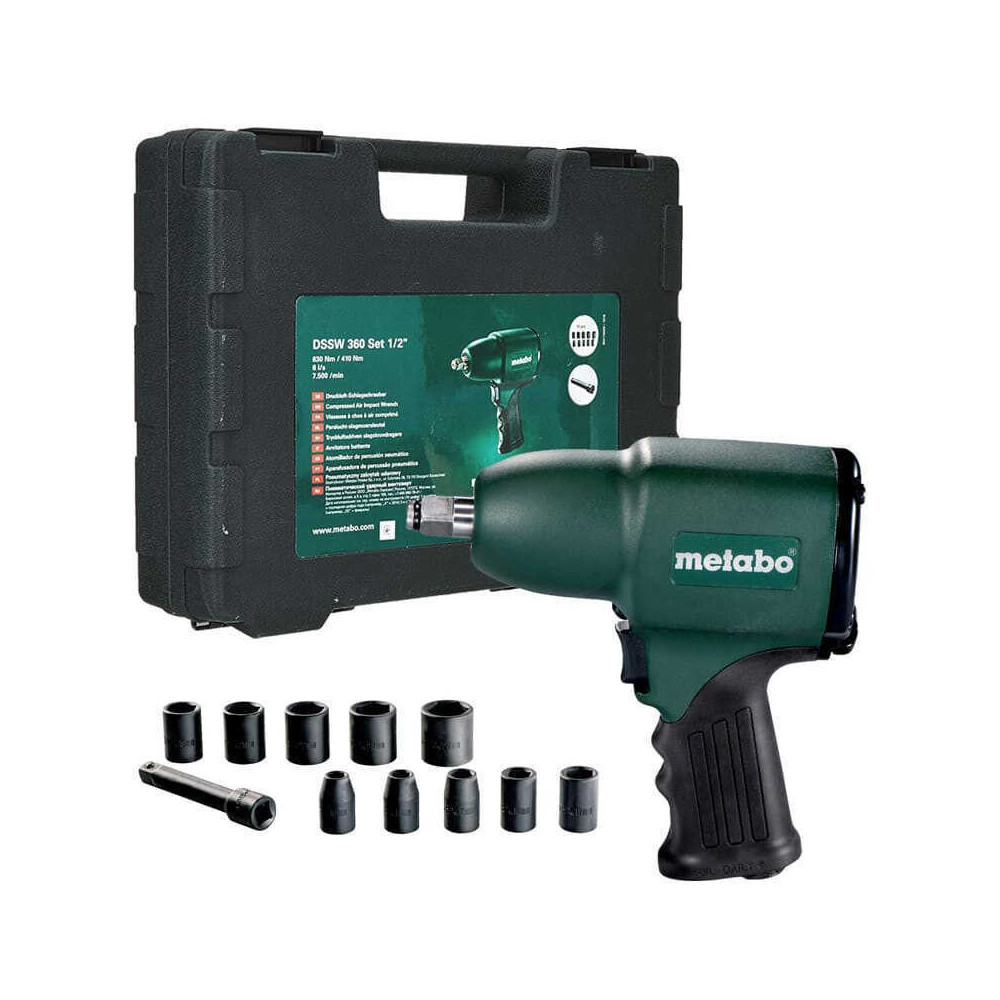 Boulonneuse pneumatique Metabo DSSW 360 Set