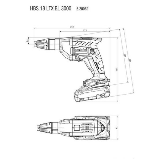Visseuse sans fil Metabo HBS 18 LTX BL 3000 620062840