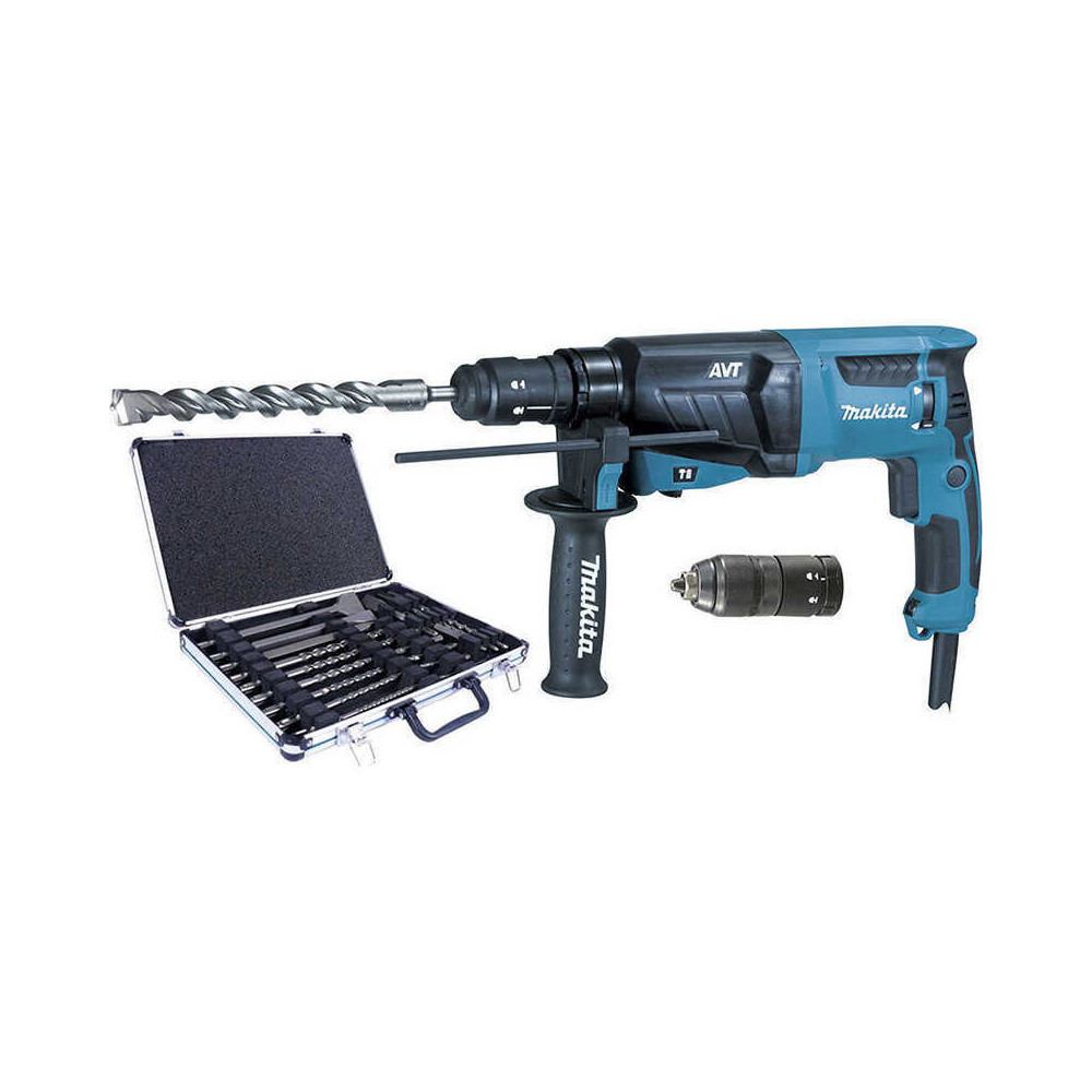 Perforateur burineur Makita HR2631FT12 800 W 2,4 J