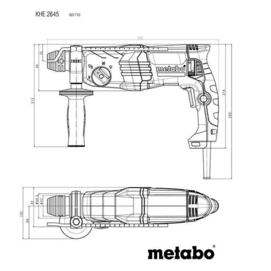 Marteau combiné Metabo KHE 2645