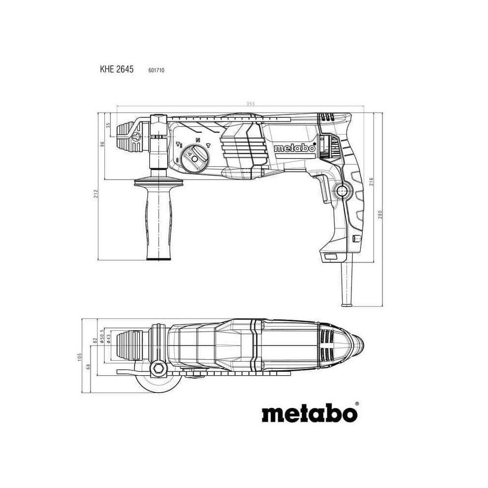 Marteau combiné Metabo KHE 2645