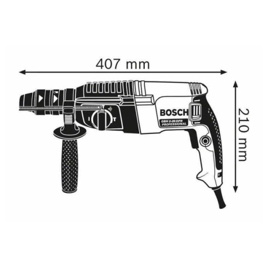 GBH 2-26 F Perforateur SDS-Plus Bosch 06112A4000