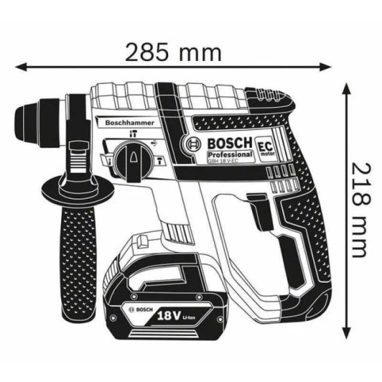 Perforateur 18V GBH18V ec Bosch Professional 061190400F