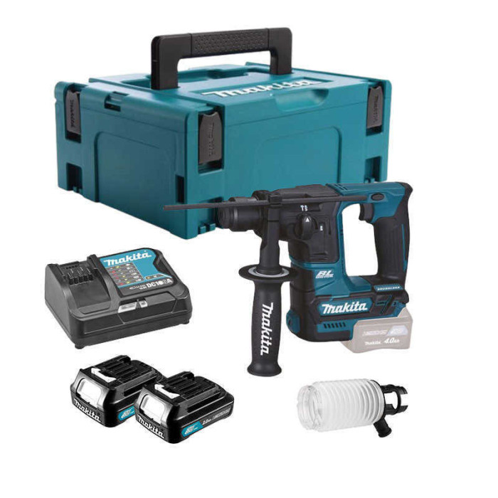 Perforateur Makita HR166DSAJ 12V CXT 1,1 J 2 x 2,0 Ah
